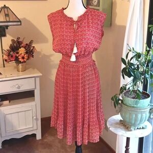 McGinn Nautical Shirred and Knife Pleated Dress. Cottagecore,  Nautical, Cowgirl